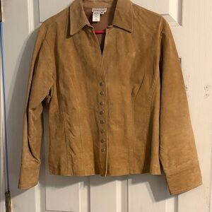 Coldwater Creek Camel Suede Jacket